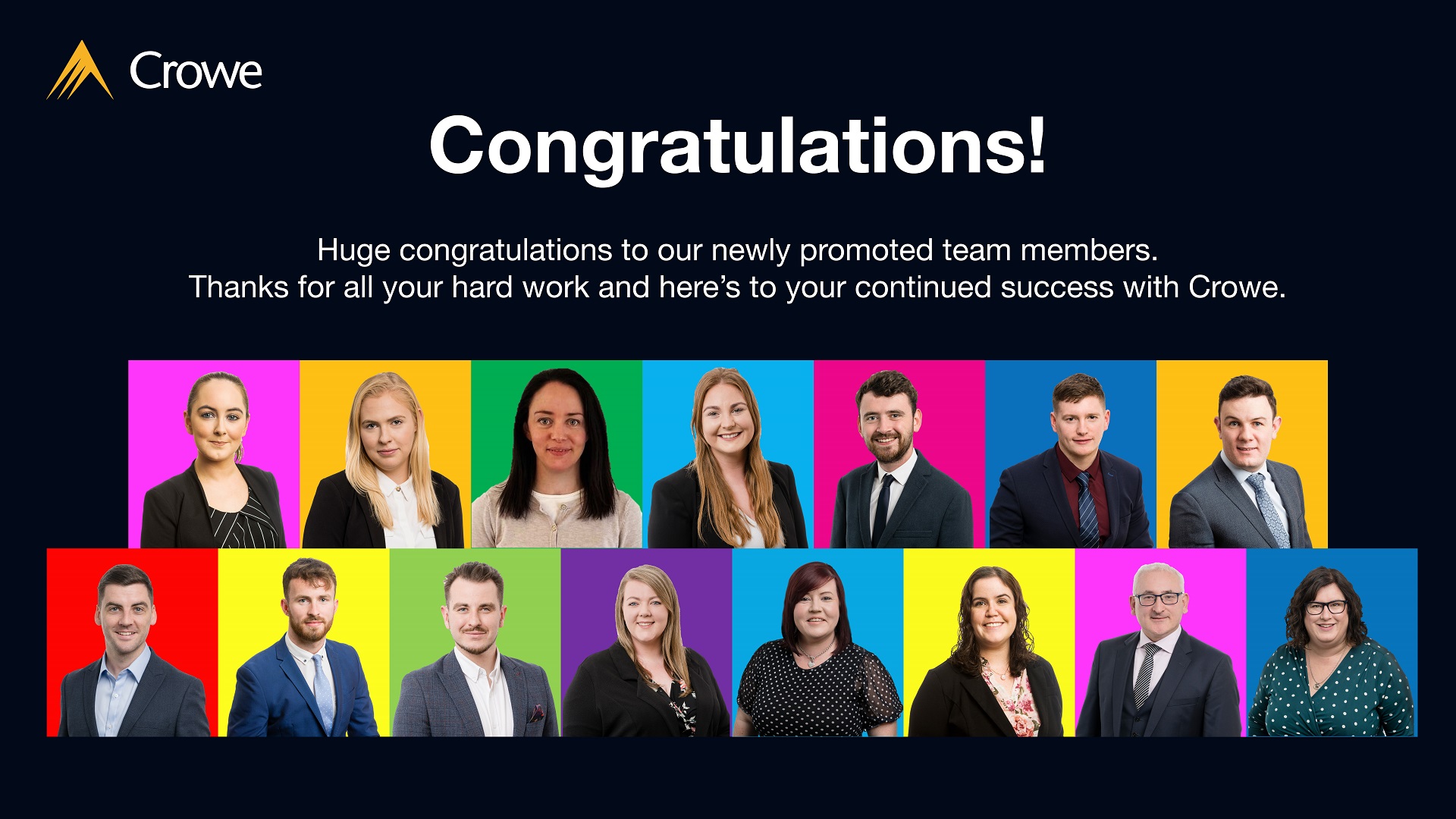 Crowe Ireland promotions May 2023