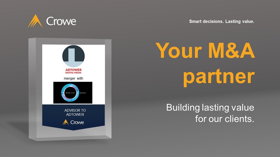 Adtower and Wide Eye Outdoor merger - Crowe Ireland