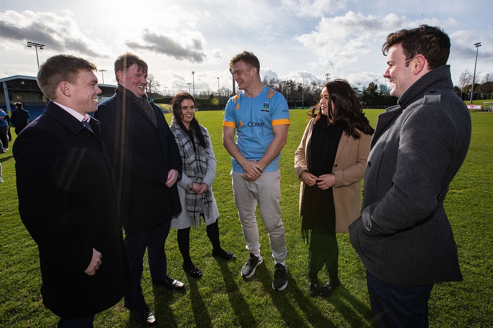 Crowe Ireland staff with Josh van der Flier