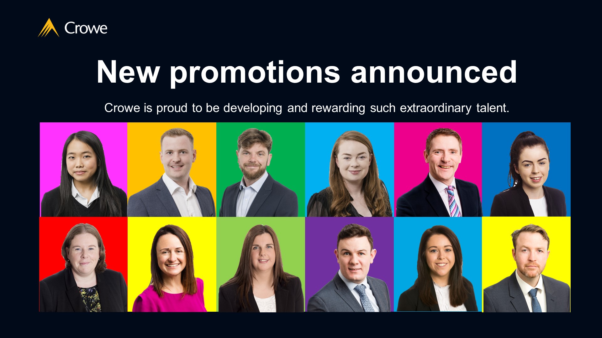 Crowe ireland promotions November 2022