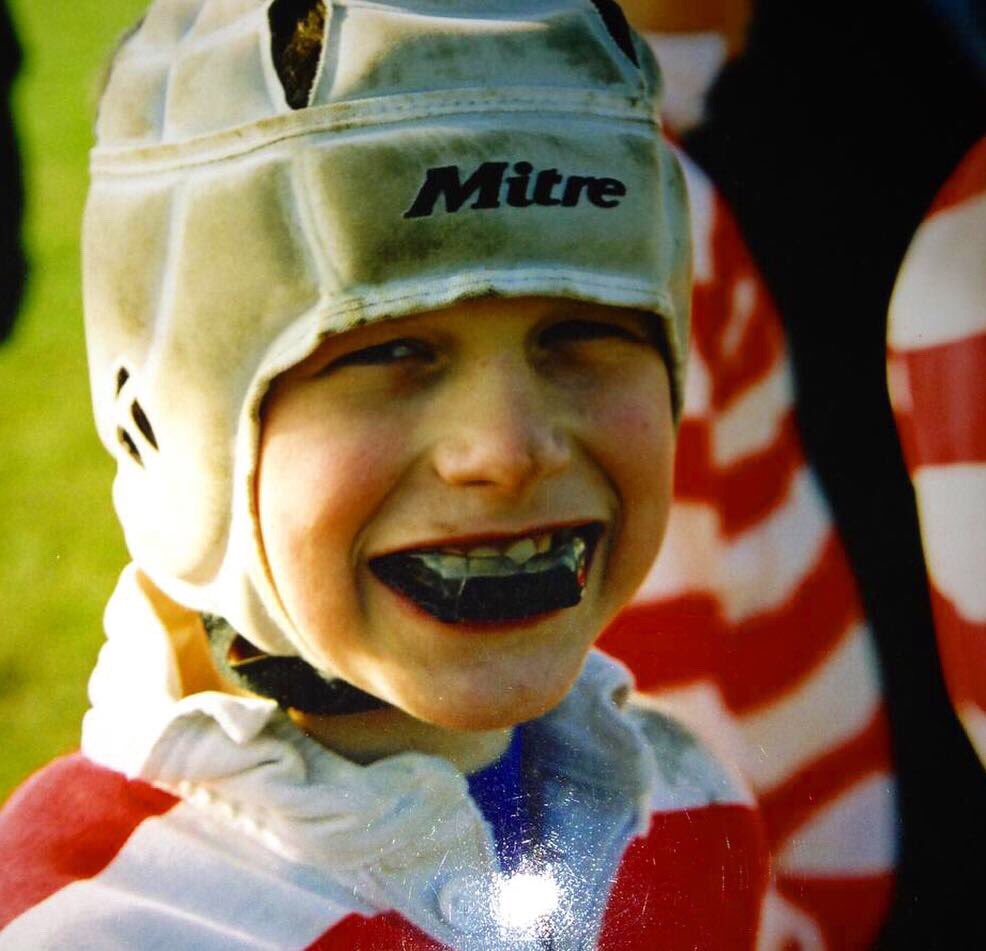 Josh van der Flier as a kid