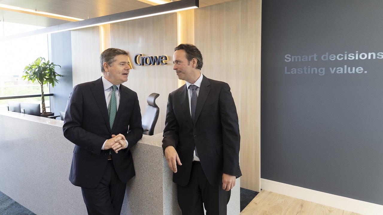 Minister of Finance opens Crowe Ireland's new office