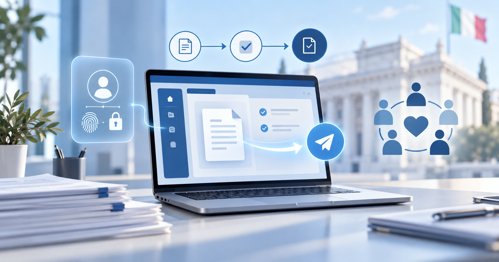 Invio digitale sicuro per il sociale