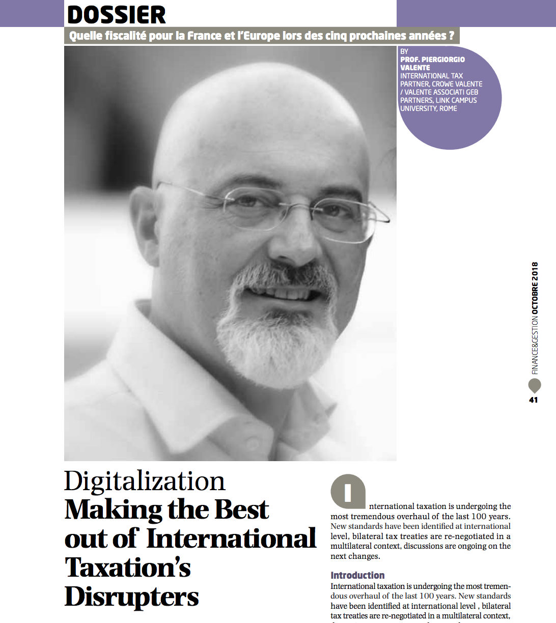 Digitalization. Making the Best out of International Taxation’s Disrupters