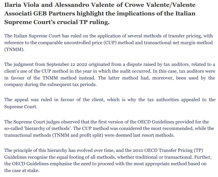 Italian Supreme Court