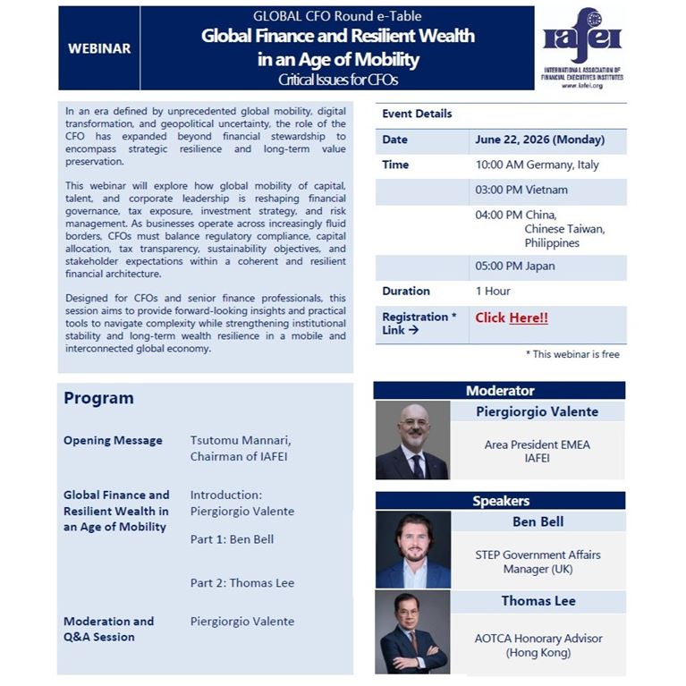IAFEI_Global Finance and Resilient Wealth ina an Age of Mobility