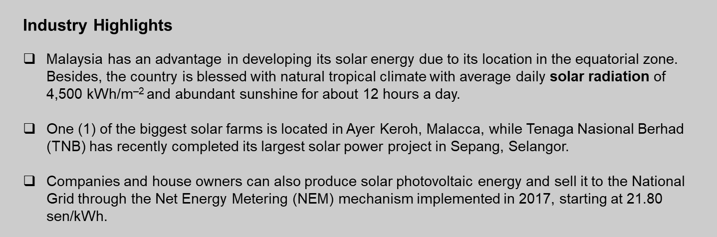 Energy Additional Highlights