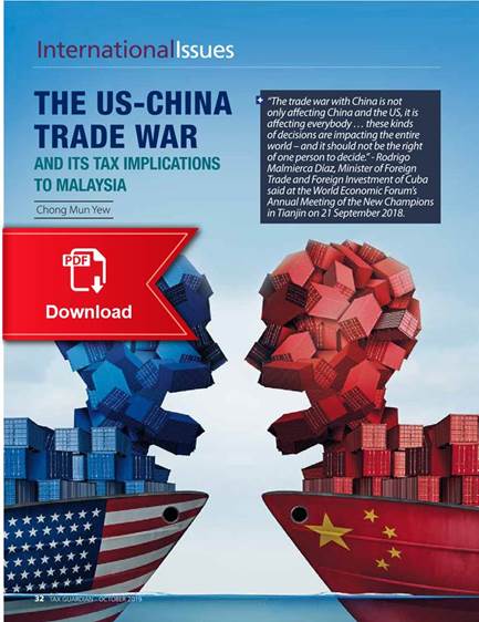 US-China Trade War and It's Tax Implications