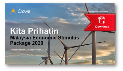 Malaysia Kita Prihatin Economic Stimulus Package 2020