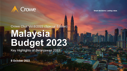 Budget 2023 Crowe Chat Vol.6 2022 Cover