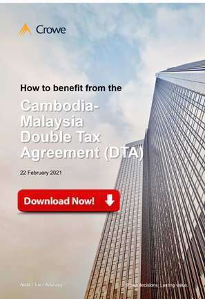 Cambodia Malaysia Double Tax Agreement (DTA)