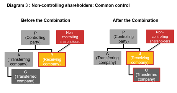 Non-controlling shareholders: Common control
