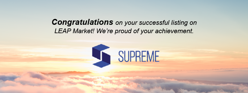 Crowe Malaysia - Supreme Listed on LEAP Market