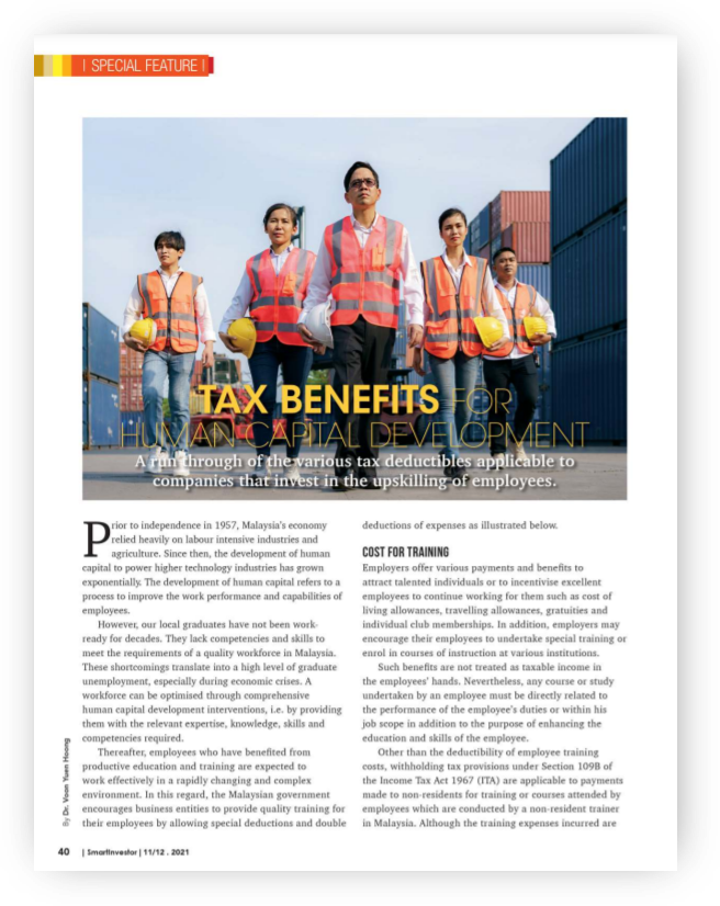 Tax Benefits for Human Capital Development