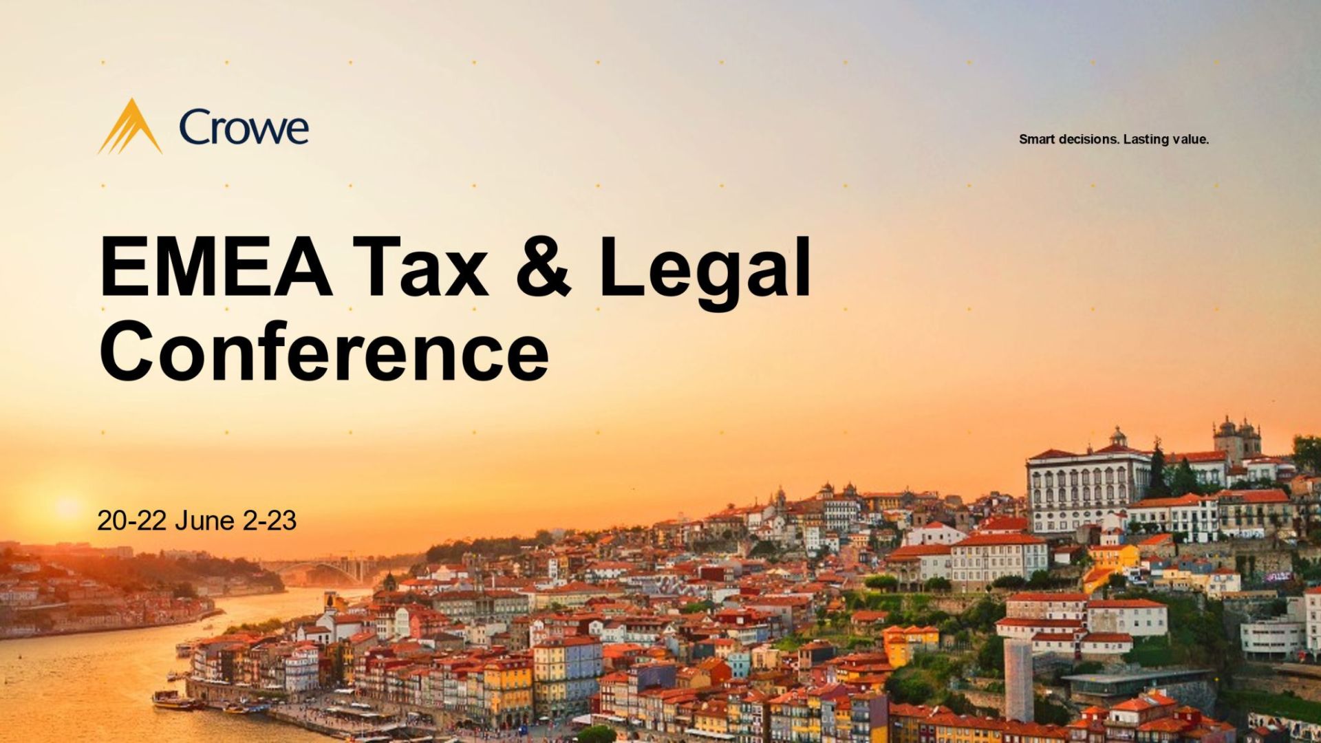 Crowe EMEA Tax & Legal Conference