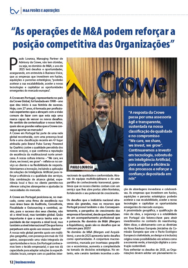 Paulo Lourosa à Business Voice