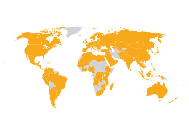Crowe Global map