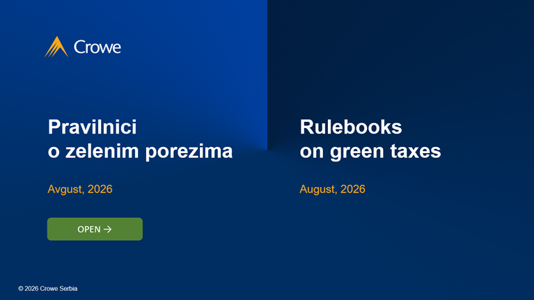 Pravilnici o zelenim porezima