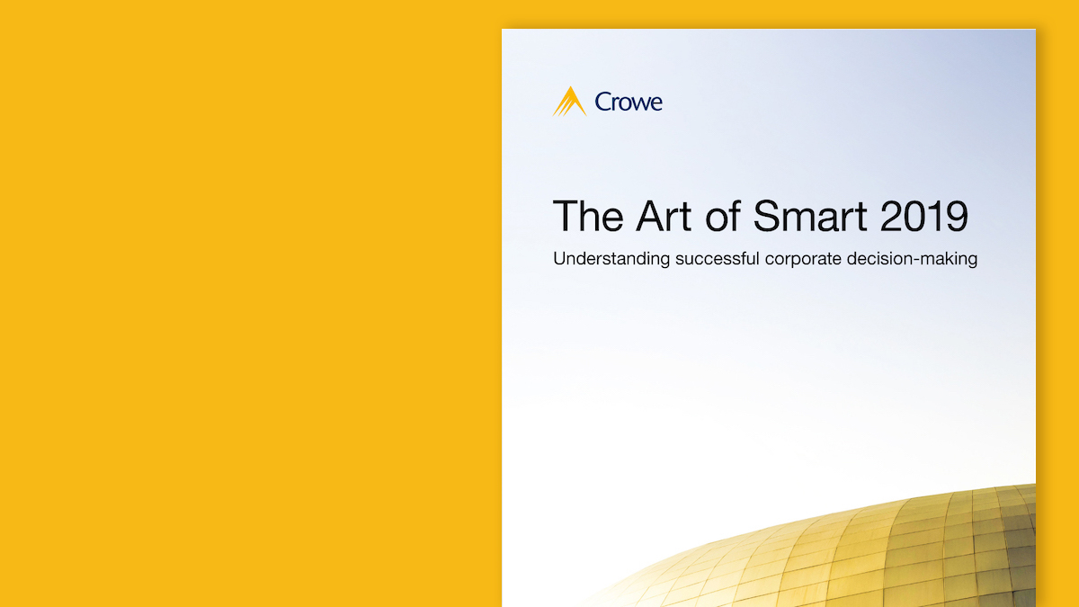 Umenie Smart 2019  - Crowe správa