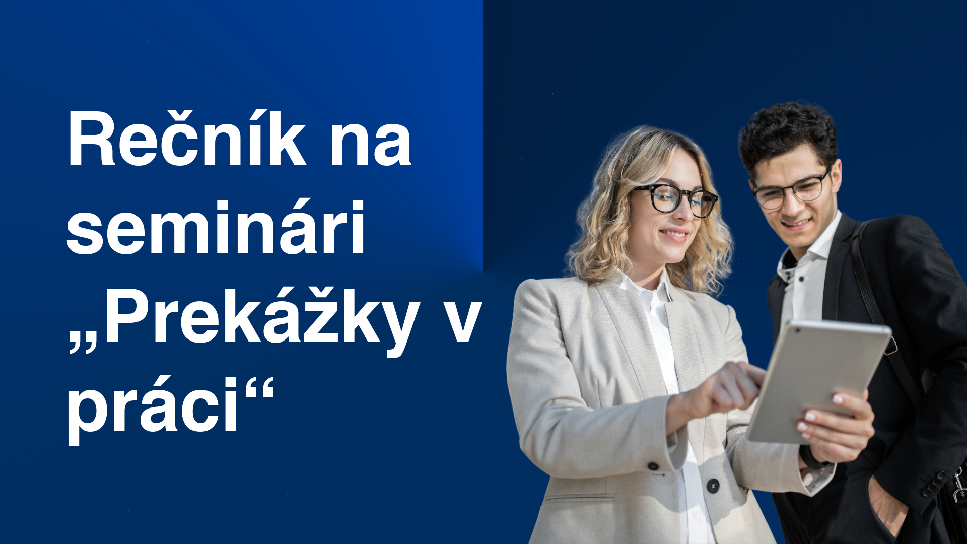 Alena Lipovská vystúpi na seminári „Prekážky v práci“ na Slovensku 