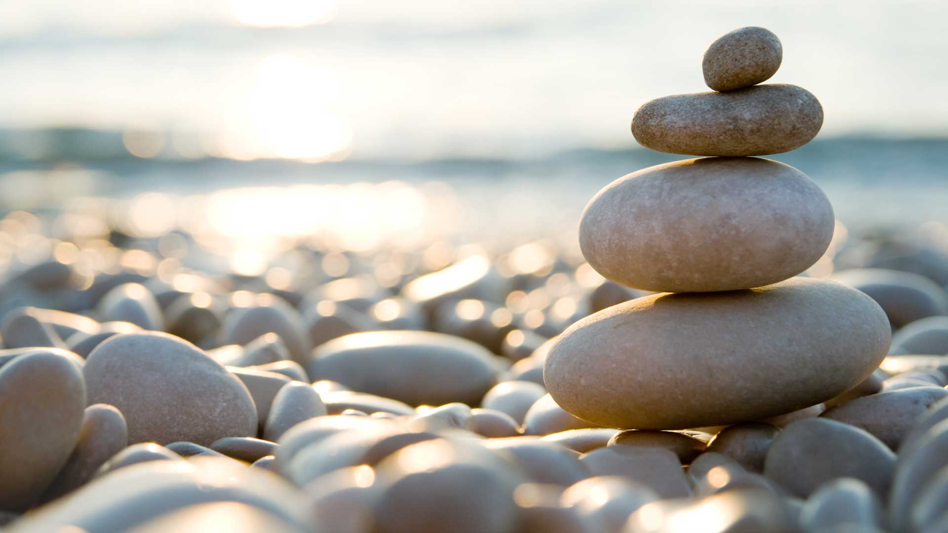 beach pebbles