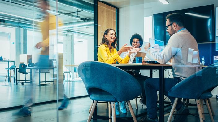 group of people in a meeting room