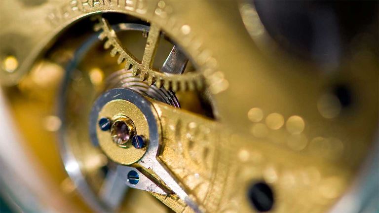 Close up of a cog wheel
