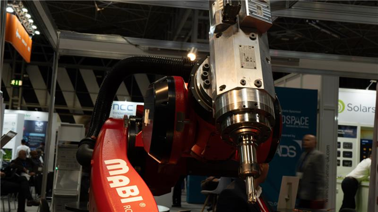 close up of an industrial manufacturing machine