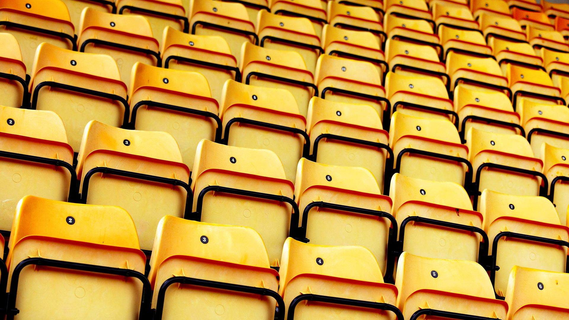 Folded football stadium