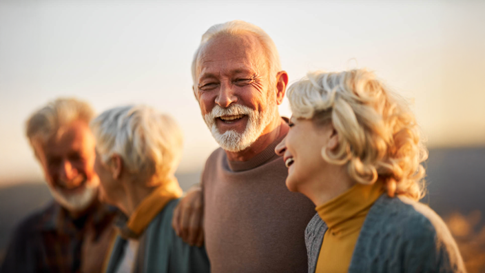 Group of Older people smiling
