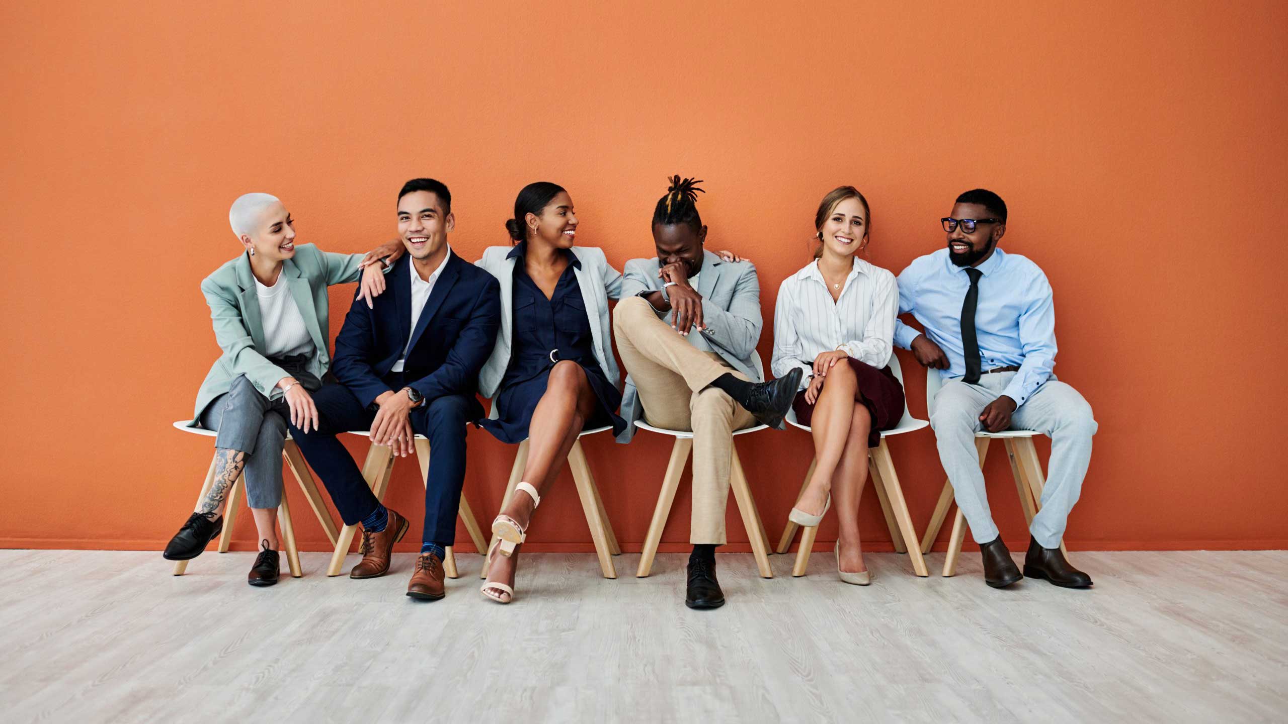 A group of professionals sitting together