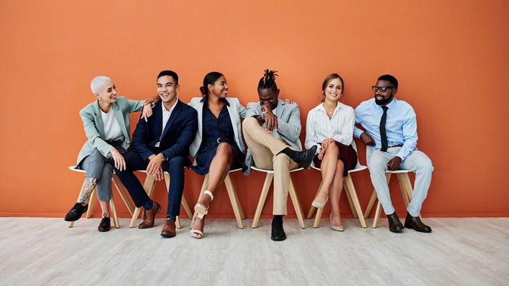 A group of professionals sitting together