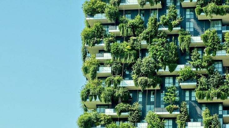 hotel with lots of greenery