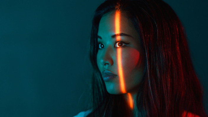 Lady looking into distance