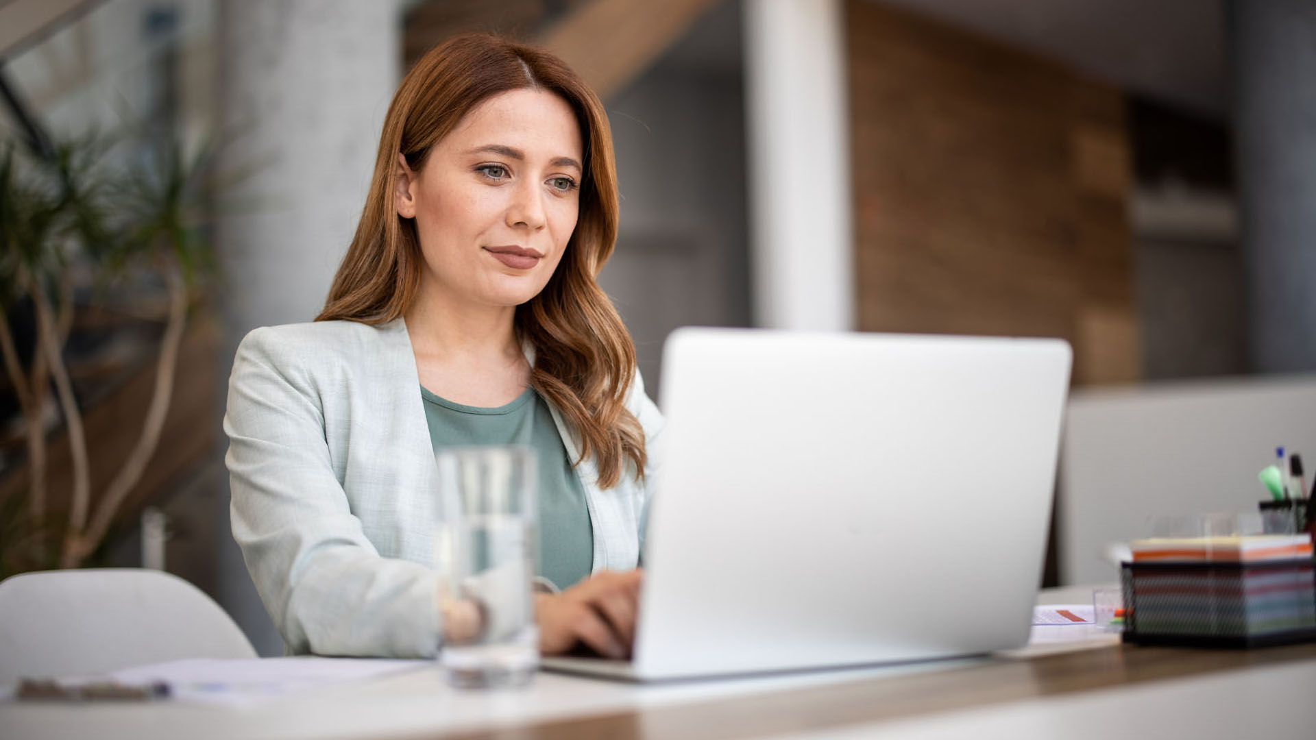 lady working on laptop