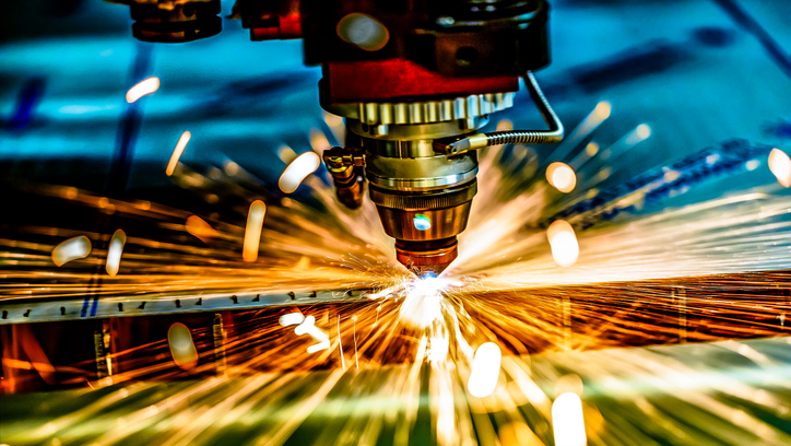 laser cutting metal