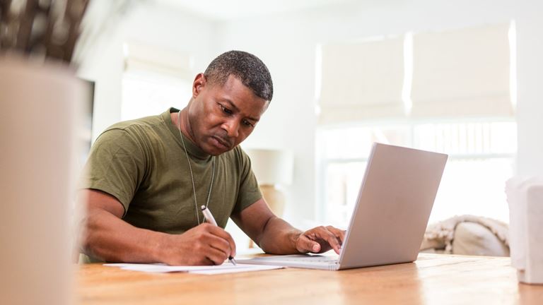 man on laptop