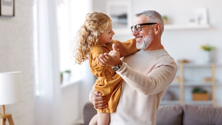 man with young girl