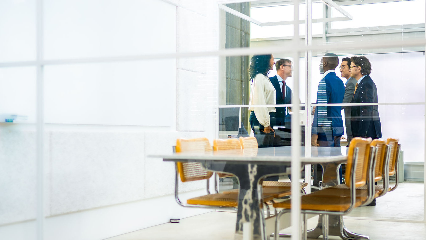 people in a business meeting