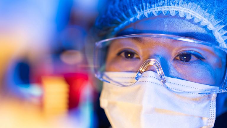 Scientist-masked-up