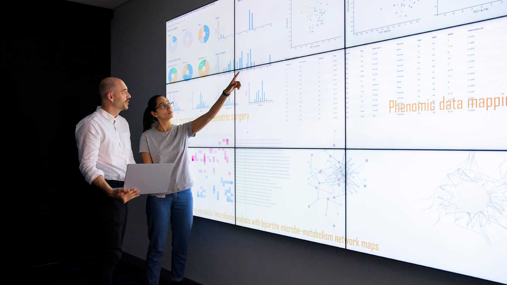 two-people-looking-at-graphs-on-screen