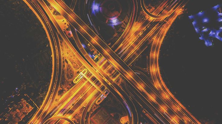 Urban-bridge-nightime