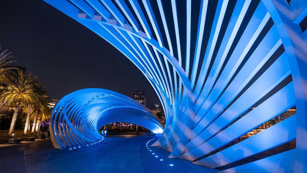 Blue bridge
