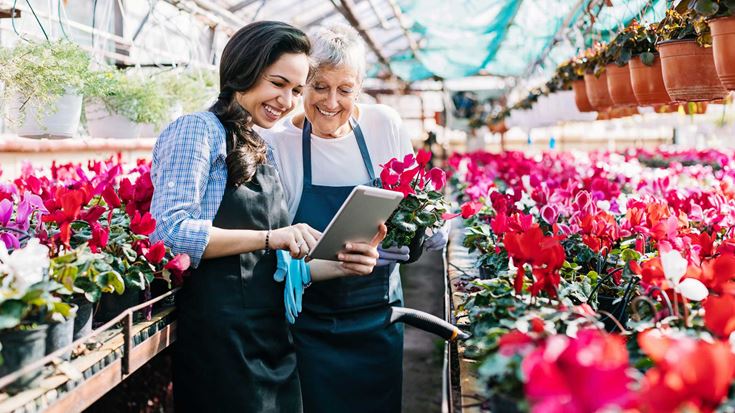 Two-women-in-flower-nursery