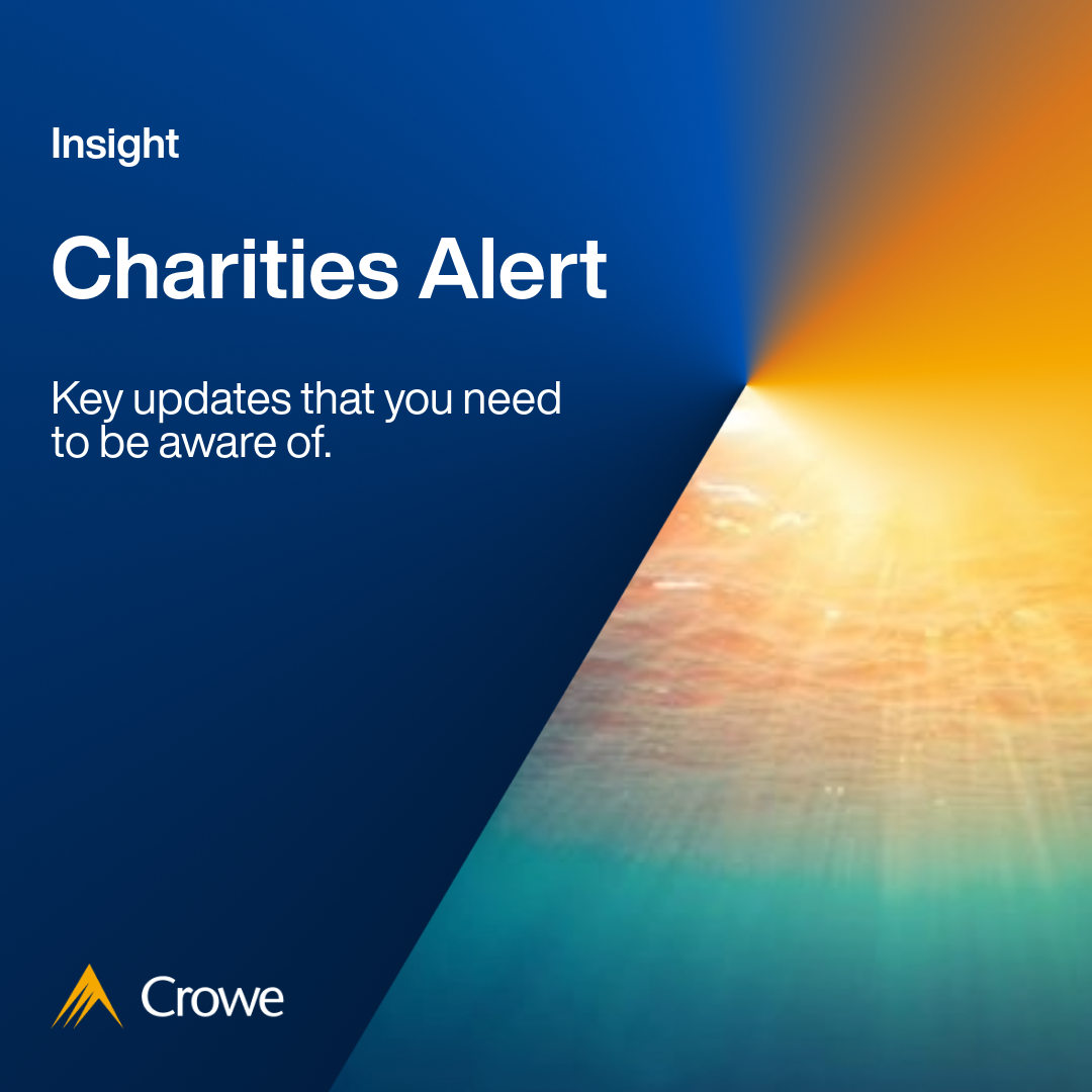 Charities Alert | Crowe UK