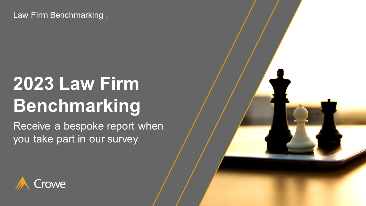 Law Firm Benchmarking 2024 Crowe UK