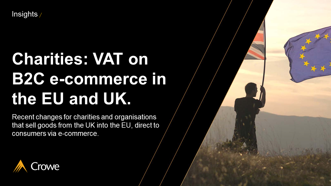 Charities VAT on B2C in the EU and UK. Crowe UK