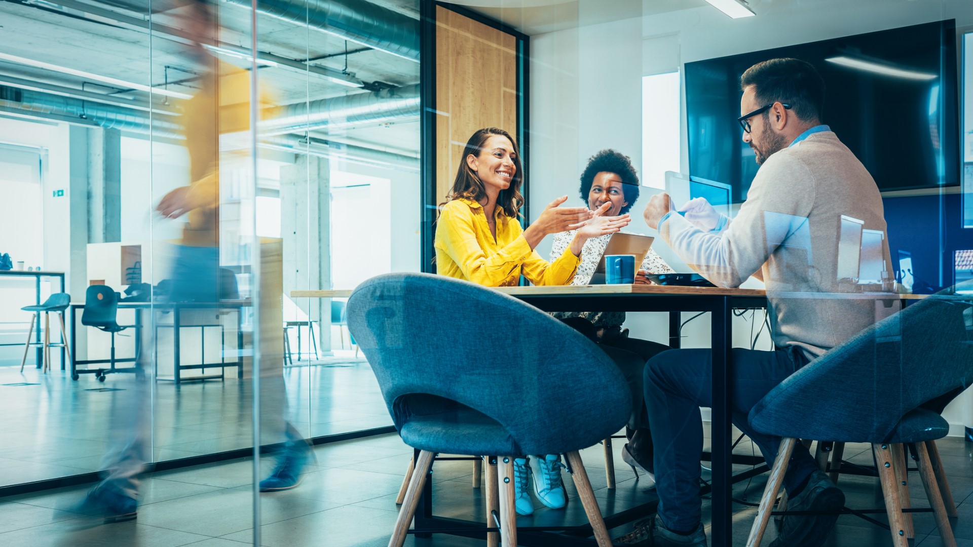 group of people in a meeting room