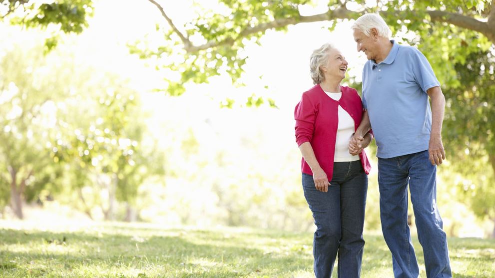 older couple in the park