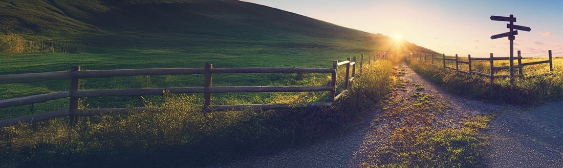 signposts in countryside